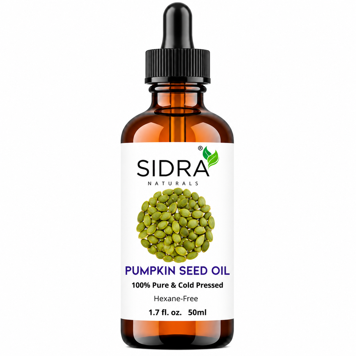 100% Pure Pumpkin Seed Oil – Cold-Pressed & Hexane-Free | Sidra Naturals 50ml