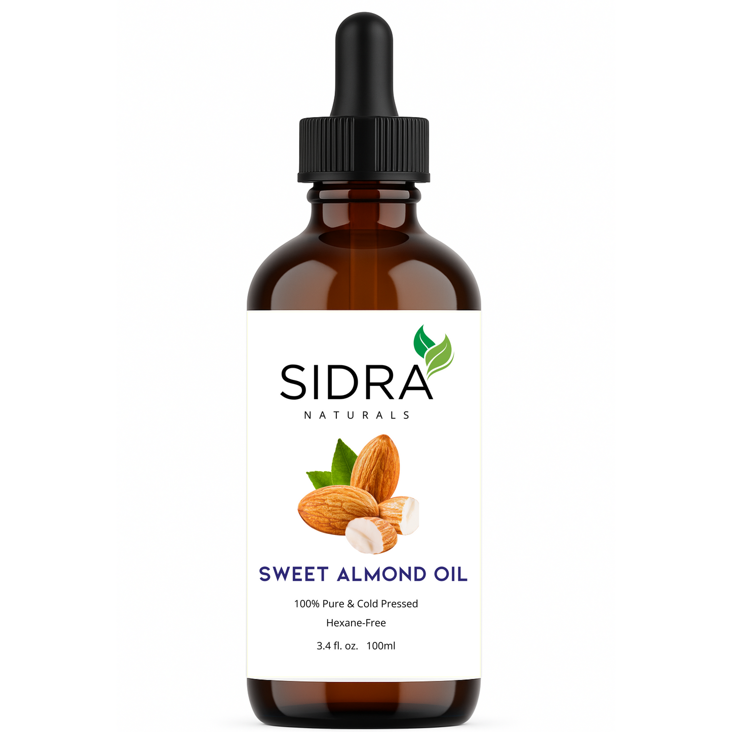 100% Pure Sweet Almond Oil – Cold-Pressed & Hexane-Free | Sidra Naturals (100ml)