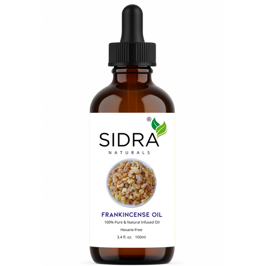 SIDRA Naturals Frankincense Oil 100ml Bottle - Natural Skin Repair and Facial Oil