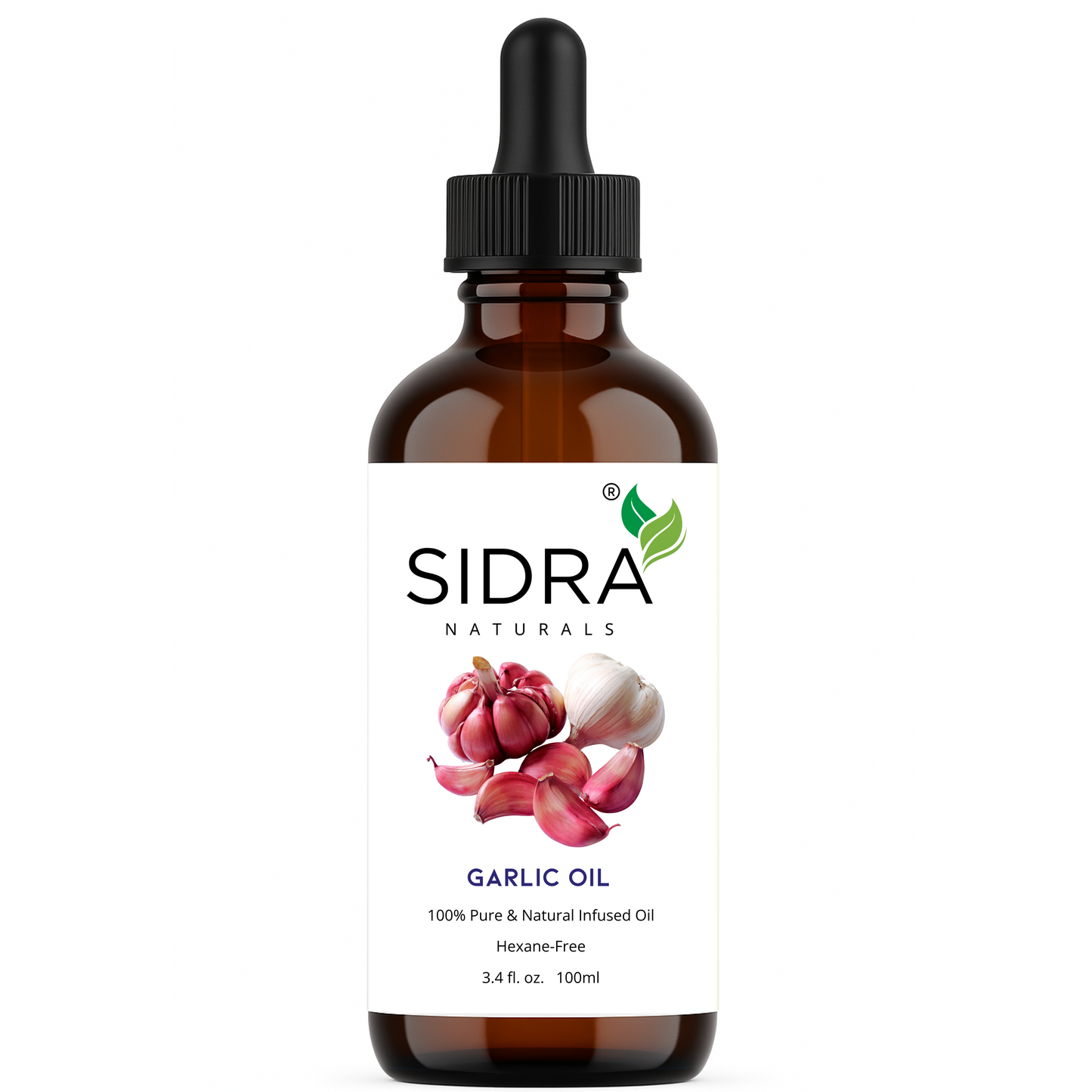 SIDRA Naturals Garlic Oil 100ml Bottle  - Natural Scalp and Hair Treatment