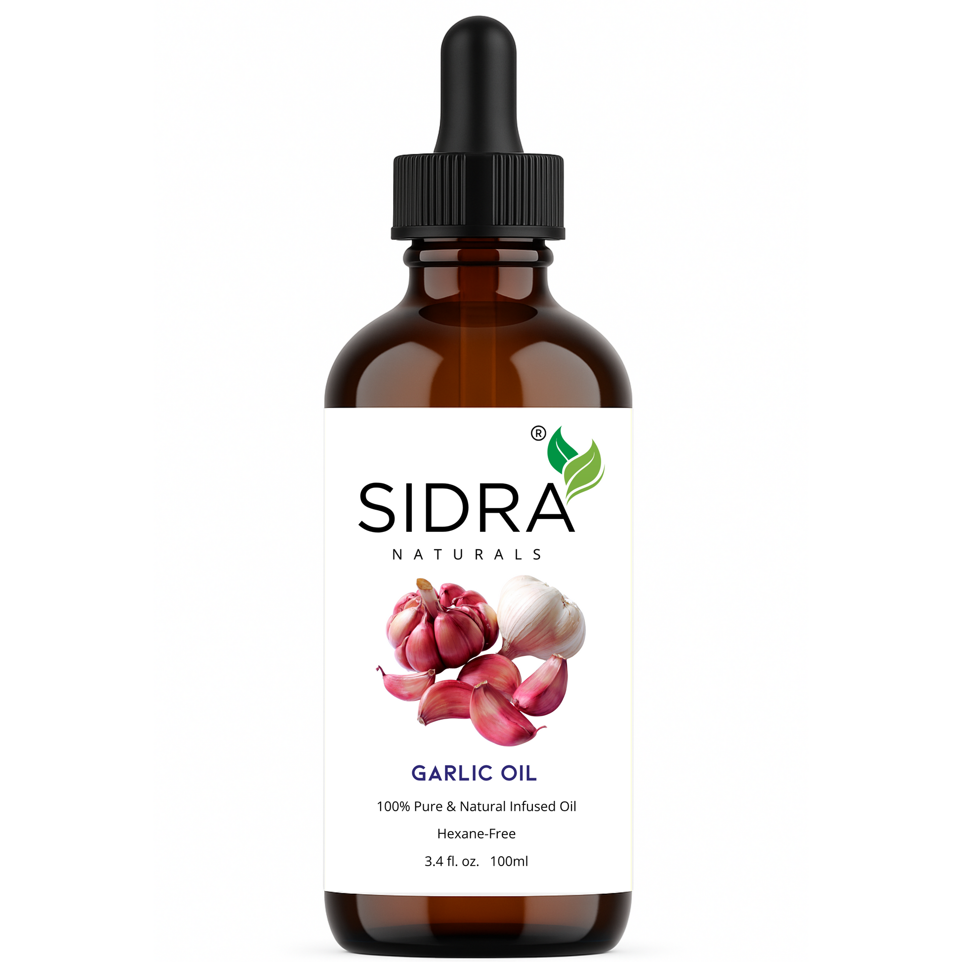 SIDRA Naturals Garlic Oil 100ml Bottle  - Natural Scalp and Hair Treatment