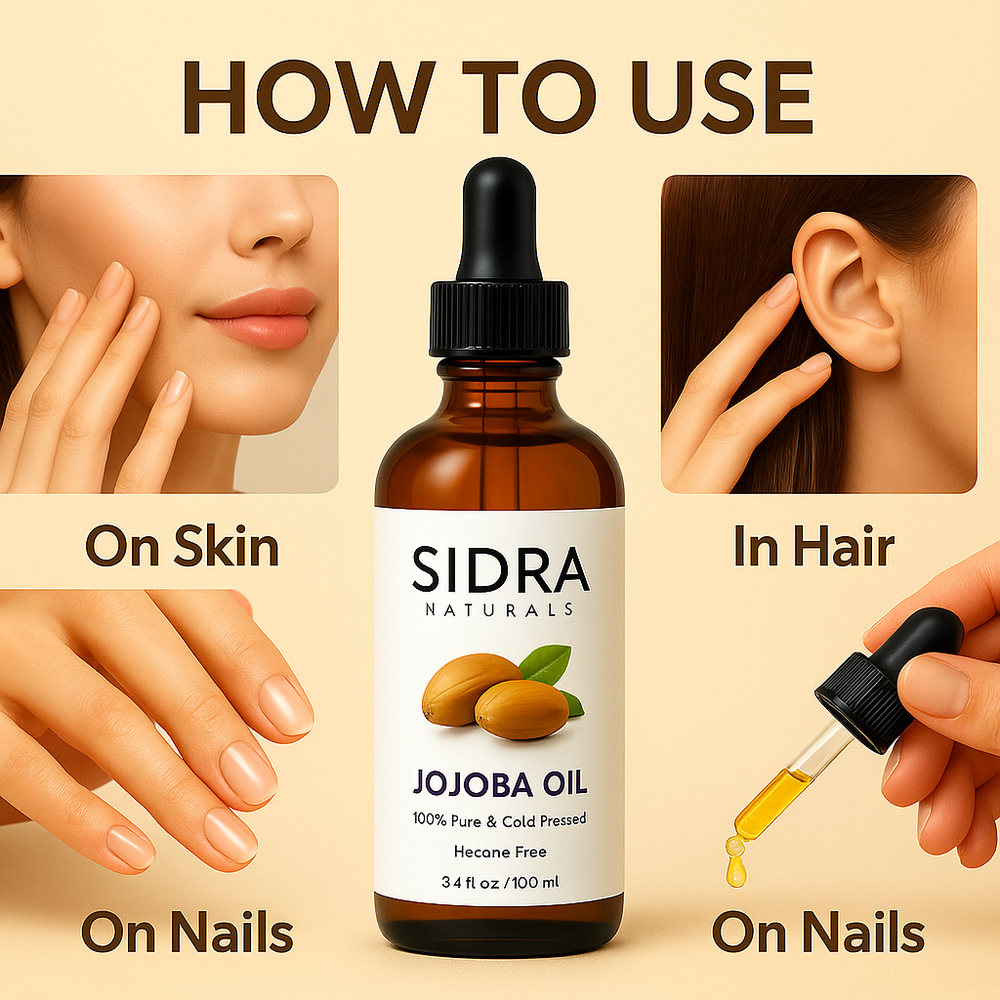 How to use Argan Oil by SIDRA Naturals – for skin, hair, and nail care | طريقة استخدام زيت الأركان من سيدرا ناتشورالز للبشرة، الشعر، والأظافر – مع توضيح بالقطّارة