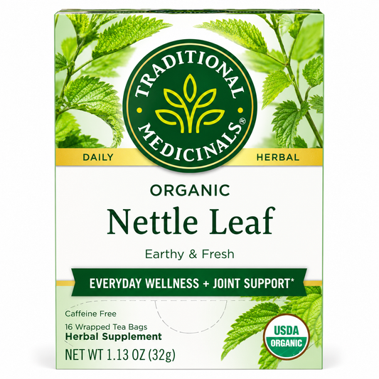 Traditional Nettle Leaf Herbal Tea – Caffeine Free Everyday Wellness & Joint Support - Medicinals Organic