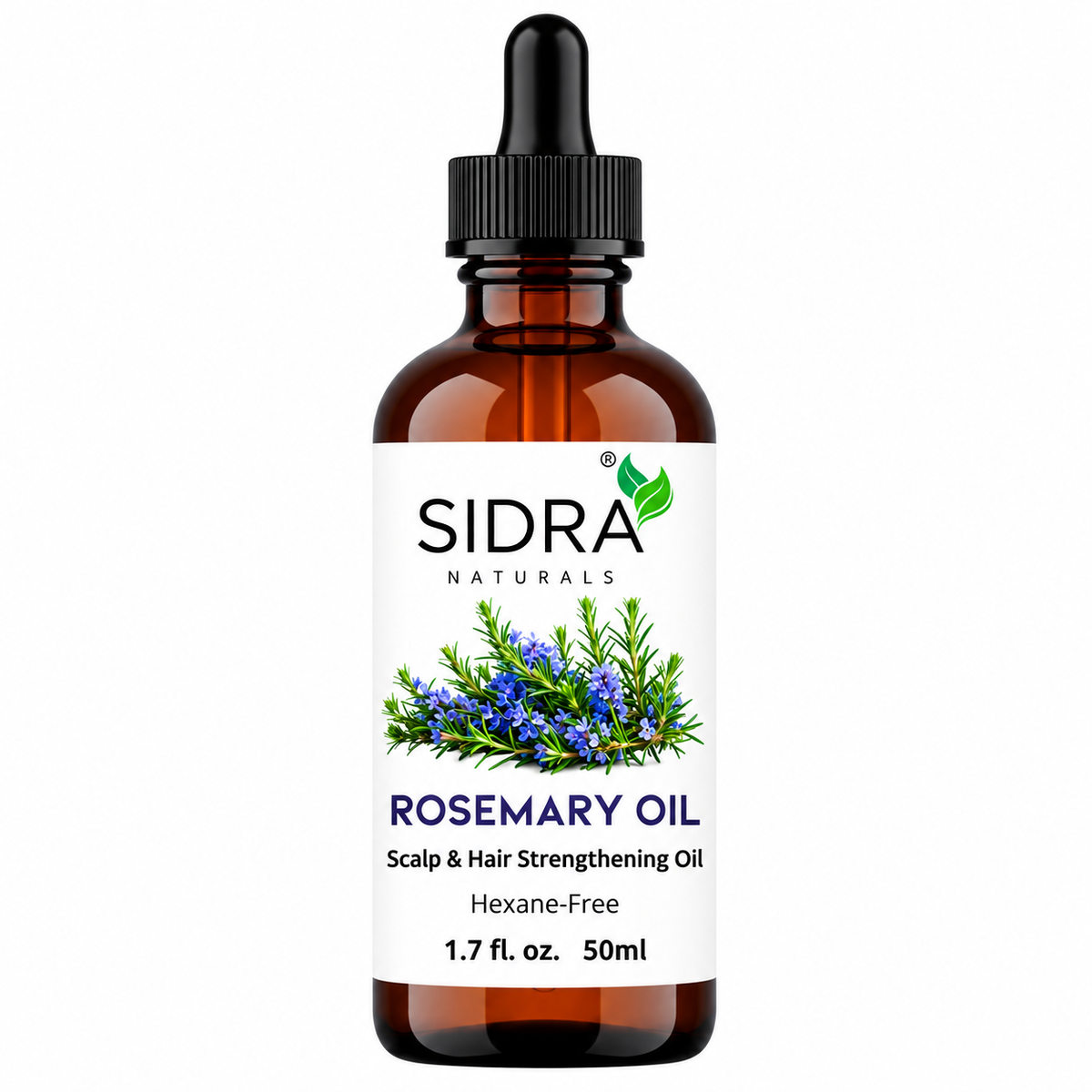 SIDRA Naturals Rosemary Oil - 100% Natural Hair Oil | 50ml | Hexane-Free