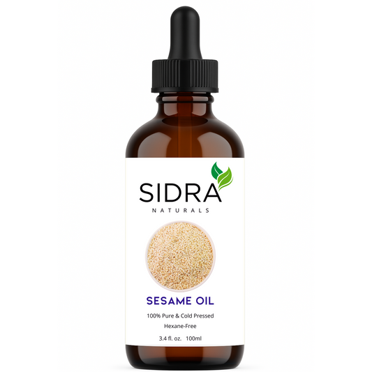 100% Pure Sesame Oil – Cold-Pressed & Hexane-Free | Sidra Naturals (100ml)